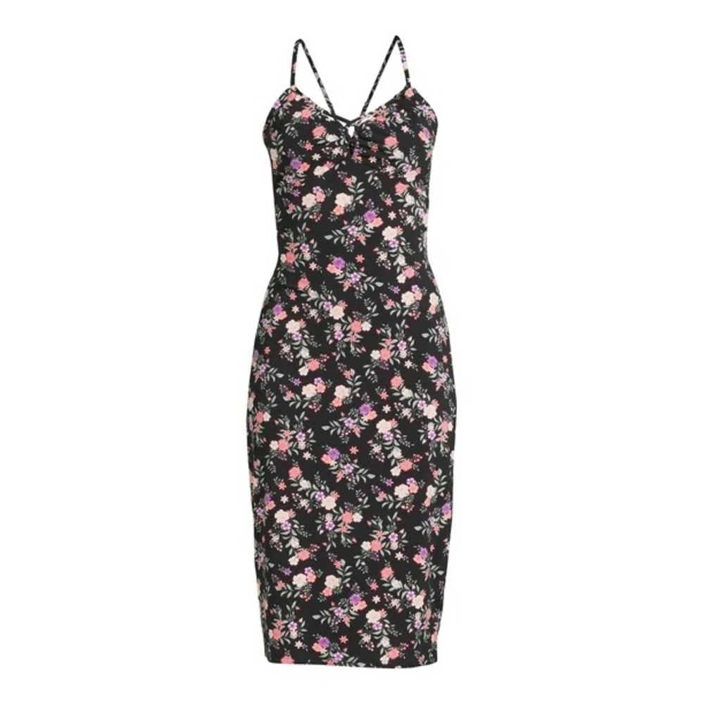 No boundaries floral juniors midi dress
